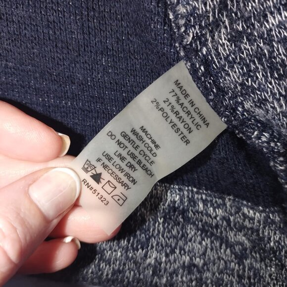 Tur By Vince Camuto Women's S Grey Casual Stretchy Cozy Grunge Sweater‎ Jacket - Picture 8 of 9